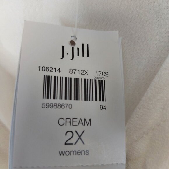 J.Jill cream button front blouse - Picture 5 of 7
